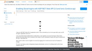 
                            12. Enabling Social logins with ASP.NET Web API 2.0 and Ionic Cordova ...