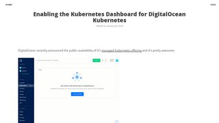 
                            5. Enabling the Kubernetes Dashboard for DigitalOcean Kubernetes ...