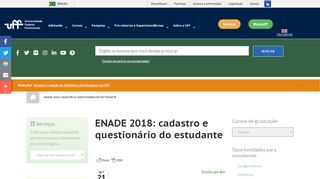 
                            10. ENADE 2018: cadastro e questionário do estudante | Universidade ...