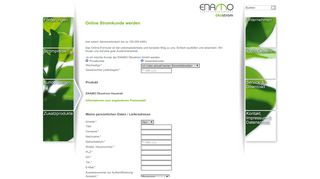 
                            3. ENAMO Ökostrom - Online Stromkunde werden