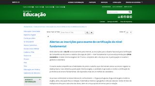 
                            11. Encceja - Ministério da Educação - Portal do MEC