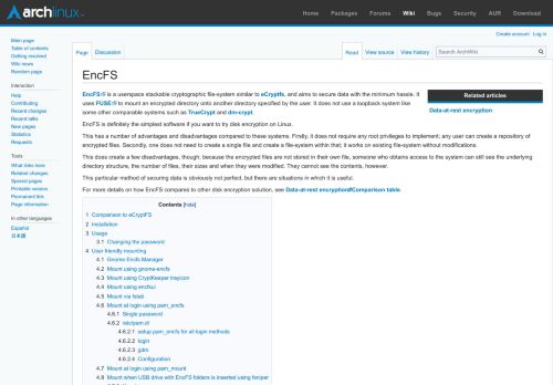 
                            13. EncFS - ArchWiki