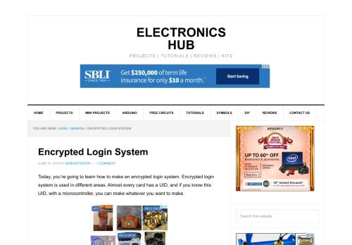 
                            2. Encrypted Login System - Electronics Hub