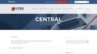 
                            6. Encuesta de Evaluación de Servicios del Centro Universitario UTEG ...