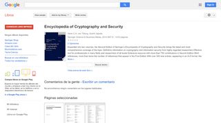 
                            5. Encyclopedia of Cryptography and Security