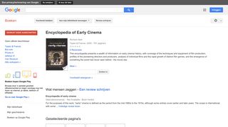 
                            9. Encyclopedia of Early Cinema