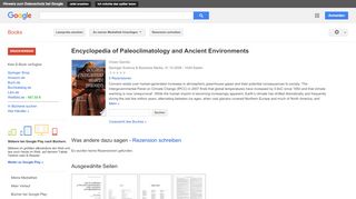 
                            4. Encyclopedia of Paleoclimatology and Ancient Environments - Google Books-Ergebnisseite