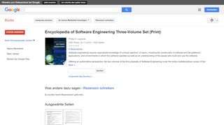 
                            8. Encyclopedia of Software Engineering Three-Volume Set (Print)