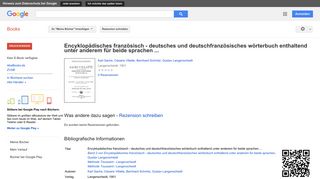 
                            11. Encyklopädisches französisch - deutsches und deutschfranzösisches ...