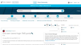 
                            11. End user cannot login TMS portal - Cisco Community