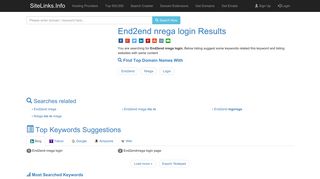 
                            10. End2end nrega login Results For Websites Listing - SiteLinks.Info
