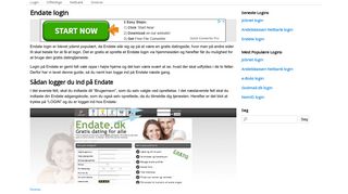 
                            2. Endate.dk - Login - MitLogin.com