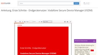 
                            10. Endgerätenutzer. Vodafone Secure Device Manager (VSDM)