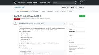 
                            2. Endless login-loop · Issue #26868 · owncloud/core · GitHub