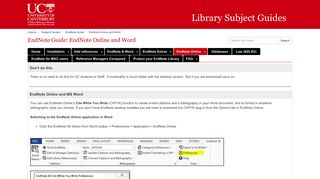 
                            3. EndNote Online and Word - EndNote Guide - Subject Guides at ...