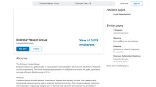
                            9. Endress+Hauser Group | LinkedIn