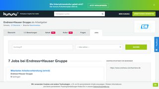 
                            12. Endress+Hauser Gruppe Jobs: 3 Stellenangebote | kununu