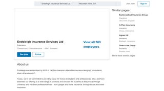 
                            13. Endsleigh Insurance Services Ltd | LinkedIn