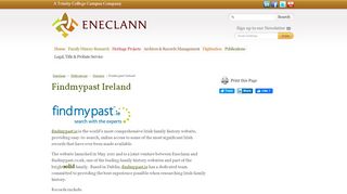 
                            6. Eneclann - Partners - Findmypast.ie | Eneclann