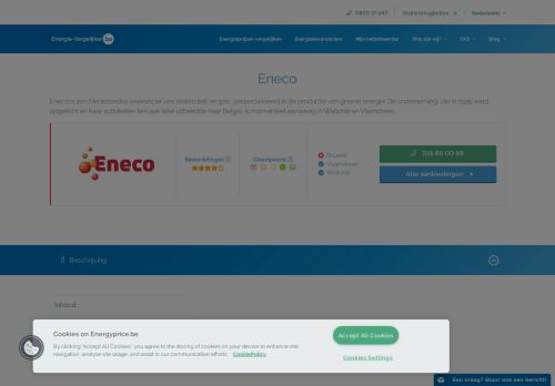 
                            11. Eneco - Leverancier - elektriciteit en gas - Energie-Vergelijker.be