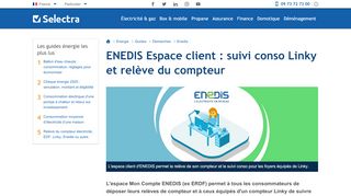 
                            7. ENEDIS Espace client : suivi conso Linky et relève du compteur