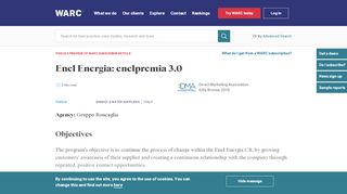 
                            9. Enel Energia: enelpremia 3.0 | WARC