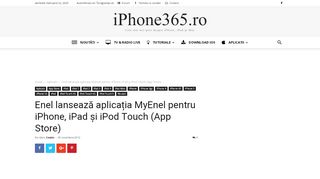 
                            11. Enel lansează aplicația MyEnel pentru iPhone, iPad și iPod Touch ...