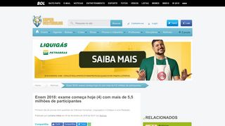 
                            7. Enem 2018: exame começa hoje (4) com mais de 5,5 milhões de ...