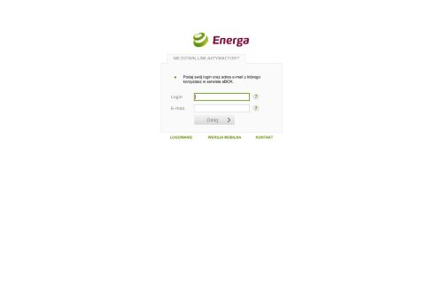 
                            10. ENERGA - Elektroniczne Biuro Obsługi Klienta eBOK - Przesłanie ...