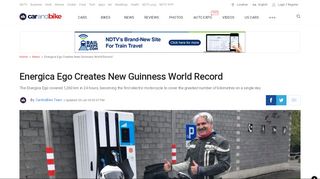 
                            11. Energica Ego Creates New Guinness World Record - NDTV CarAndBike