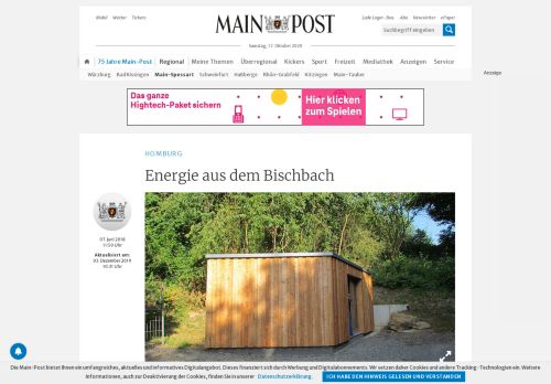 
                            12. Energie aus dem Bischbach - Main-Post