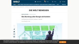 
                            6. Energie-Experte : Eine Beratung voller Energie wird belohnt - WELT