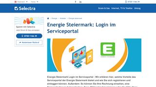 
                            4. Energie Steiermark: Login im Serviceportal - Selectra Österreich