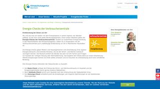 
                            7. Energiecheck Verbraucherzentrale - Klimaschutzagentur Mannheim