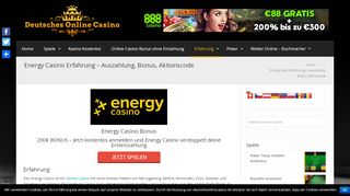 
                            13. Energy Casino Erfahrung – Auszahlung, Bonus, Aktionscode