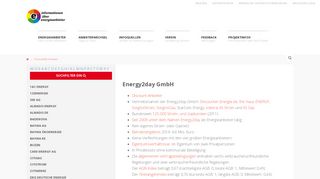 
                            5. Energy2day - energieanbieterinformation.de | Energy2day GmbH