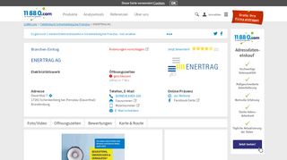 
                            10. ▷ ENERTRAG AG | Tel. (039854) 6459-1... - Bewertung - 11880.com