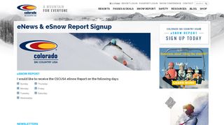 
                            9. eNews & eSnow Report Signup | Colorado Ski Country USA
