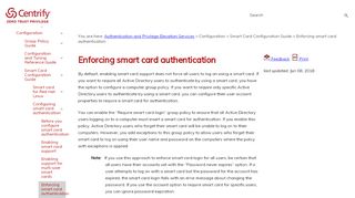 
                            4. Enforcing smart card authentication - Centrify Product ...