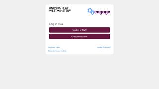 
                            9. Engage Login - University of Westminster