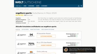 
                            10. engelhorn sports Gutschein Februar 2019 • Geprüfte Gutscheincodes ...