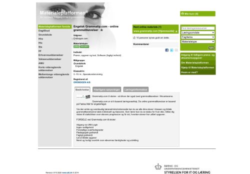 
                            4. Engelsk Grammatip.com - online ... - Materialeplatformen