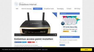 
                            1. EnGenius access point instellen - Alles over draadloos internet
