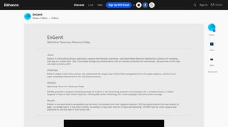 
                            11. EnGenX on Behance