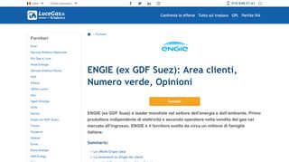 
                            13. ENGIE (ex GDF Suez): Area clienti, Numero verde, Opinioni