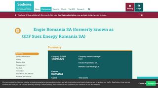 
                            12. Engie Romania SA (formerly known as GDF Suez Energy Romania ...