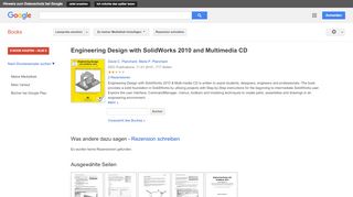 
                            9. Engineering Design with SolidWorks 2010 and Multimedia CD