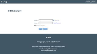 
                            2. Engineering Software Solutions: PIMS LOGIN