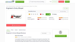 
                            12. ENGINEER'S CIRCLE - BHOPAL Reviews, Coaching classes Review ...