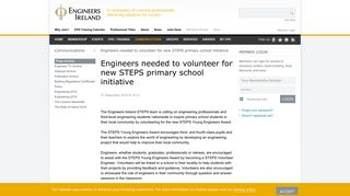 
                            6. Engineers Ireland - Engineers needed to volunteer for new STEPS ...